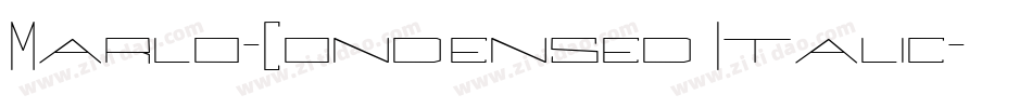 Marlo-Condensed Italic字体转换
